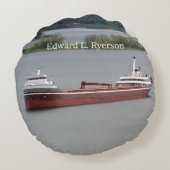 エドワードL.ライアソン枕 ラウンドクッション (裏面)