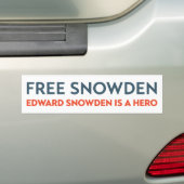 エドワードSnowdenの英雄のバンパーステッカー バンパーステッカー (車上)