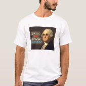 エドワードSnowden -ジョージワシントン州の息子のWhteのワイシャツ Tシャツ (正面)