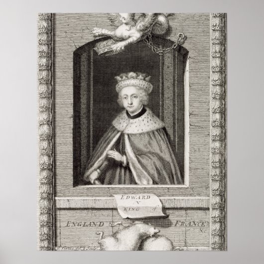 エドワードV(1470-83)1483年イギリス王 ポスター (正面)