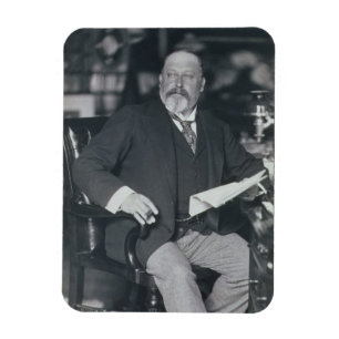 エドワードVII (1841-1910年)のポートレートの写真(b/w マグネット