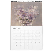 エドワールManetの最後の花 カレンダー (3月 2027)