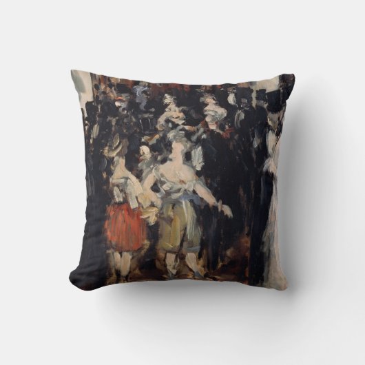 エドワールManet著オペラの仮装舞踏会 クッション (正面)