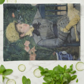 エドワールManet著温室 キッチンタオル (折り畳み)