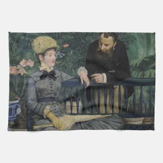 エドワールManet著温室 キッチンタオル (横)