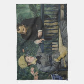 エドワールManet著温室 キッチンタオル (縦)