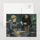 エドワールManet -温室の… ポストカード (正面/裏面)