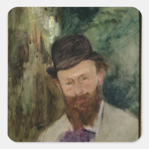 エドワールManet c.1880のManet のポートレート スクエアシール
