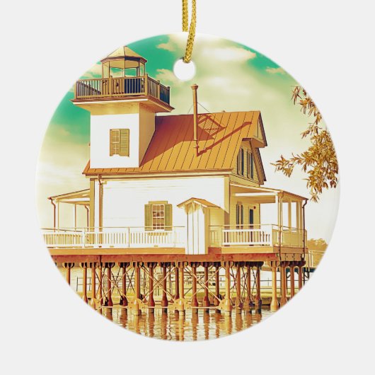 エドントンNCライトハウス セラミックオーナメント (正面)