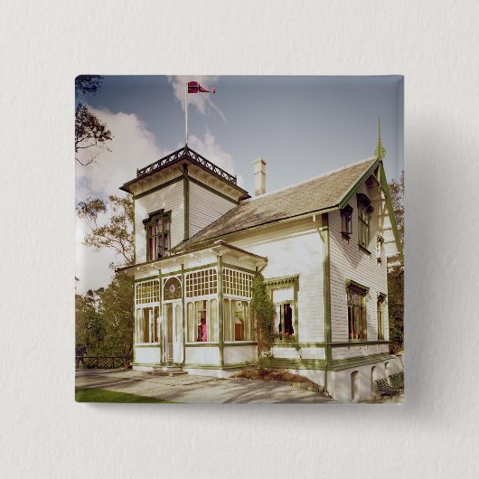 エドヴァルド・グリーグの家 缶バッジ (正面)