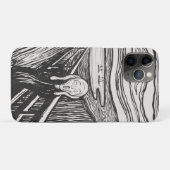 エドヴァルド・ムンクの叫び 黒白 Case-Mate iPhoneケース (裏面(横))