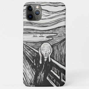 エドヴァルド・ムンクの叫び 黒白 iPhone 11 PRO MAXケース