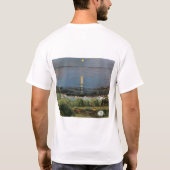 エドヴァルド・ムンクの絵画「夏の夜、浜辺で」 Tシャツ (裏面)