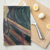 エドヴァルド・ムンクの『叫び』、ヴィンテージ表現主義 キッチンタオル (四つ折り)