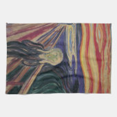 エドヴァルド・ムンクの『叫び』、ヴィンテージ表現主義 キッチンタオル (横)