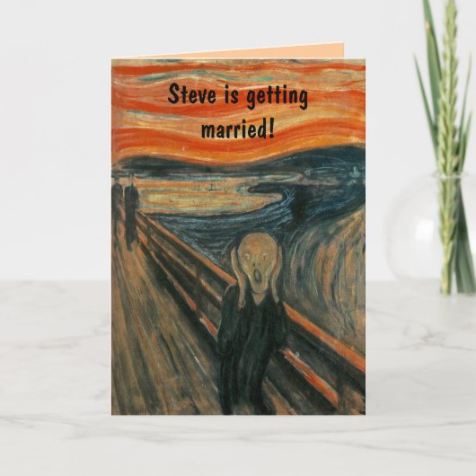 エドヴァルド・ムンクの『叫び』 招待状 (正面)