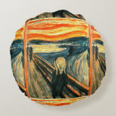 エドヴァルド・ムンク著叫び ラウンドクッション (裏面)