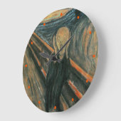 エドヴァルド・ムンク著叫び ラージ壁時計 (傾斜)