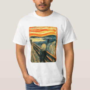 エドヴァルド・ムンク著叫び Tシャツ