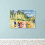 エドヴァルド・ムンク - おとぎの森 キャンバスプリント (インサイチュ (ウッドフロア))