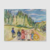 エドヴァルド・ムンク - おとぎの森 マグネットカード (正面)