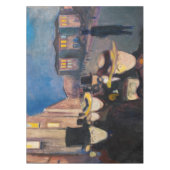 エドヴァルド・ムンク - カール・ヨハン通りでの夕方 テーブルクロス (正面)