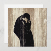 エドヴァルド・ムンク - キス IV 招待状 (正面/裏面)