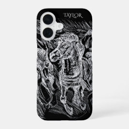 エドヴァルド・ムンク パーソナライズ ギャロップする馬 iPhone 16ケース