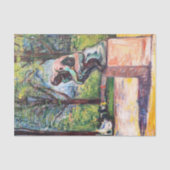 エドヴァルド・ムンク - ロダンの考える人 薄葉紙 (正面)