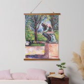 エドヴァルド・ムンク - ロダンの『考える人』 吊り下げ型タペストリー (寝室)