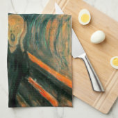 エドヴァルド・ムンク-叫び1893年 キッチンタオル (四つ折り)