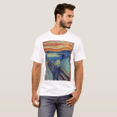 エドヴァルド・ムンク「叫び（自然の叫び）」 Tシャツ (正面フル)