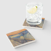 エドヴァルド・ムンク - 『叫び』 1893 ストーンコースター (横)