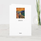 エドヴァルド・ムンク - 『叫び』1910 カード (裏面)