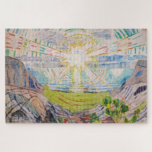 エドヴァルド・ムンク - 太陽 1910 ジグソーパズル (横)