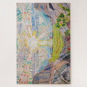 エドヴァルド・ムンク - 太陽 1910 ジグソーパズル (縦)