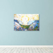 エドヴァルド・ムンク - 太陽 1912 キャンバスプリント (インサイチュ (ウッドフロア))