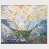 エドヴァルド・ムンク - 太陽 1912 ラッピングペーパー (フラット)