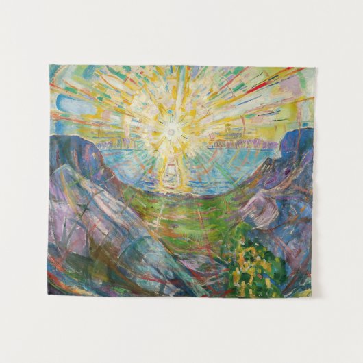 エドヴァルド・ムンク - 太陽 1916 タペストリー (正面(横))