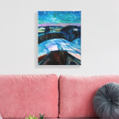 エドヴァルド・ムンク - 星の夜 1922 キャンバスプリント (インサイチュ (リビング))