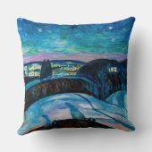 エドヴァルド・ムンク - 星の夜 1922 クッション (裏面)