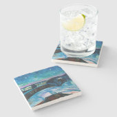 エドヴァルド・ムンク - 星の夜 1922 ストーンコースター (横)