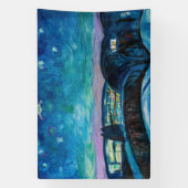 エドヴァルド・ムンク - 星の夜 1922 横断幕 (縦)