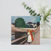 エドヴァルド・ムンク - 橋上の少女たち サンキューカード (スタンド正面)