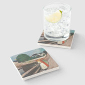 エドヴァルド・ムンク - 橋上の少女たち ストーンコースター (横)