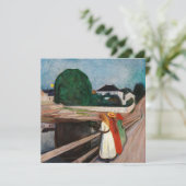 エドヴァルド・ムンク - 橋上の少女たち 招待状 (スタンド正面)