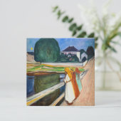 エドヴァルド・ムンク - 橋上の少女たち 白夜 サンキューカード (スタンド正面)