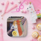 エドヴァルド・ムンク - 橋上の少女たち 1901 ペーパープレート (パーティー)