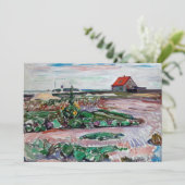 エドヴァルド・ムンク - 海岸。リューベック近くの風景 招待状 (スタンド正面)