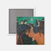 エドヴァルド・ムンク - 病室の死 v1 マグネット (正面/裏面)